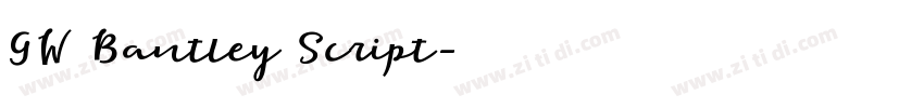 GW Bantley Script字体转换